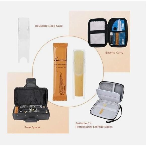 Handcrafted Sovvid Tenor Saxophone Reeds 2.5 Premium Natural reed Warm Strength - Picture 2 of 11